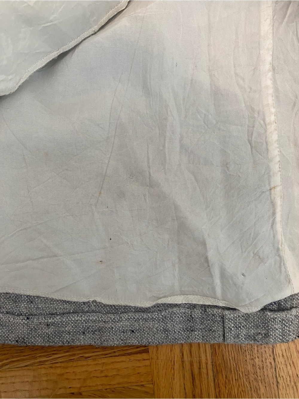 Courreges A-Line Skirt in Gray with Front Buttons - Picture 8 of 8